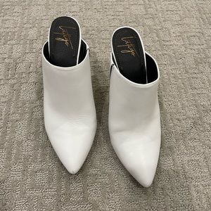 White Mule pumps